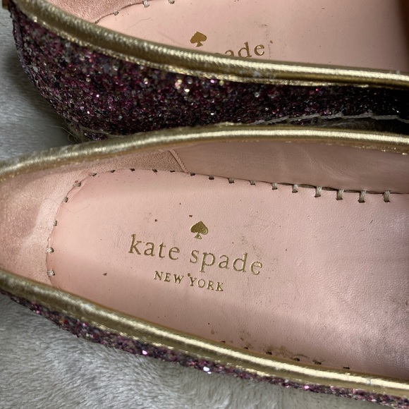 Kate Spade Linds Too Glitter Rose Gold Espadrilles - Picture 4 of 8
